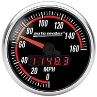 3-3/8" сподометр, 160 MPH, IN-DASH, ELEC, NEXUS AUTO METER #6488