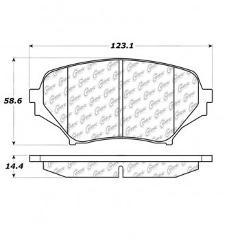 104.11790 Тормозные колодки Posi-Quiet Metallic MAZDA MX5 