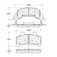 105.02890 Тормозные колодки Posi-Quiet Ceramic BUICK