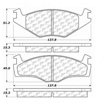105.05690 Тормозные колодки Posi-Quiet Ceramic VOLKSWAGEN ; VOLKSWAGEN/CABRIOLET; VOLKSWAGEN/GOLF; VOLKSWAGEN/GOLF