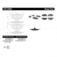 102.15560 Тормозные колодки C-TEK Metallic VOLKSWAGEN перед