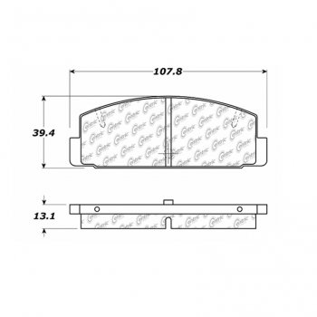 106.03320 Тормозные колодки PosiQuiet Extended Wear MAZDA ; MAZDA/6; MAZDA/PROTEGE; MAZDA/RX7