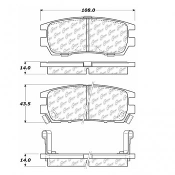 106.05670 Тормозные колодки PosiQuiet Extended Wear MITSUBISHI 