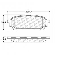 106.10040 Тормозные колодки PosiQuiet Extended Wear SAAB, SUBARU