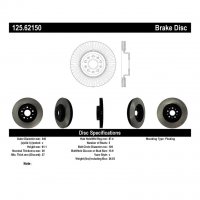 125.62150 Тормозные диски Premium CADILLAC, CHEVROLET перед