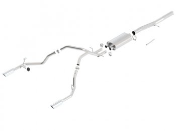 140437 BORLA выхлоп 2011-2013 Chevrolet Silverado/ GMC Sierra/ GMC Sierra Denali 1500 6.2L 2+4WD 2+4 Door Crew Cab-Short Bed(69.3") Звук S-TYPE