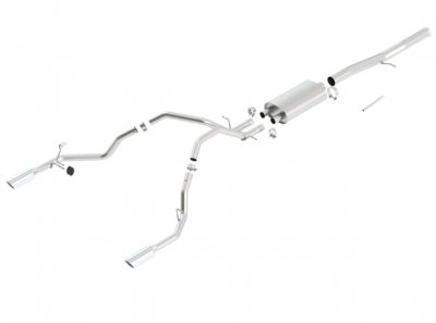 140437 BORLA выхлоп 2011-2013 Chevrolet Silverado/ GMC Sierra/ GMC Sierra Denali 1500 6.2L 2+4WD 2+4 Door Crew Cab-Short Bed(69.3") Звук S-TYPE