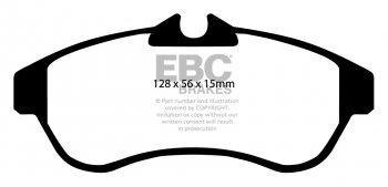 DP21435 EBC Brakes Greenstuff тормозные колодки перед. CITROEN C2, C3 выпуска 2002-2010 года