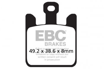 FA369/4HH EBC BRAKES Double-H™ тормозные колодки  KAWASAKI VN, ZX; SUZUKI GSXR, M 2003-2008 года выпуска