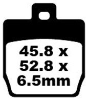 SFA268HH EBC BRAKES  Double-H тормозные колодки  MBK EW; YAMAHA EW 2000-2010 года выпуска
