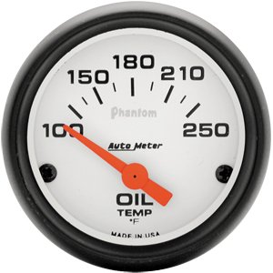 2" датчик температуры масла, 100-250`F, SSE, PHANTOM AUTO METER #5747 Oil Temperature