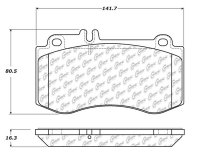 104.14200 Тормозные колодки Posi-Quiet Metallic MERCEDES-BENZ перед