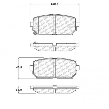 106.12960 Тормозные колодки PosiQuiet Extended Wear KIA ; KIA/RONDO