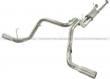 49-46014-P Afe Power Выхлопная система Cat-Back Toyota Tundra 10-14 5.7L (насадки хром-двойныеs) 