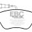 DP1384/2 EBC Brakes Ultimax2 Тормозные колодки перед  ALFA ROMEO Mi.To; CITROEN E-Mehari, Nemo; FIAT 500, Bravo, Fiorino, Punto, Qubo; PEUGEOT Bipper