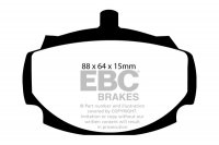 DP107 EBC Brakes Ultimax2 Тормозные колодки перед  GILBERN 1800 GT; HILLMAN Minx, Super Minx; HUMBER Sceptre; MG B; RILEY 4/Sixty-Eight; SAAB 96; SINGER Gazelle, Vogue; SUNBEAM Rapier; TRIUMPH 2000; VAUXHALL Cresta, Velox, Victor