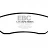 DP1546  EBC Brakes Ultimax2 Тормозные колодки зад. CHEVROLET Evanda