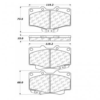 309.04100 StopTech Тормозные колодки Performance Pads   для: TOYOTA 