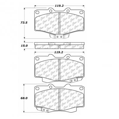 309.04100 StopTech Тормозные колодки Performance Pads   для: TOYOTA 
