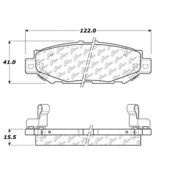 105.05720 Тормозные колодки Posi-Quiet Ceramic LEXUS, TOYOTA 