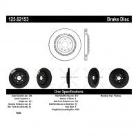125.62153 Тормозные диски Premium CADILLAC, CHEVROLET зад