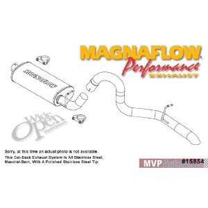 15854 Magnaflow Настроенный выпуск CATB Jeep Wrangler 