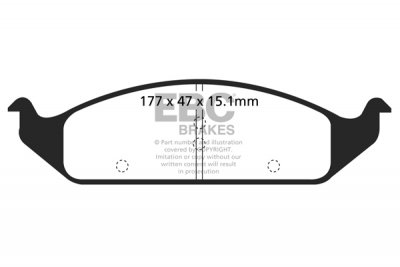 DP1251 EBC Brakes Ultimax2 Тормозные колодки перед  CHRYSLER Sebring выпуска 1996-2000 года