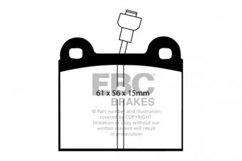 DP295 EBC Brakes Ultimax2 Тормозные колодки перед  CHRYSLER Horizon; MATRA Bagheera, Rancho; TALBOT Horizon выпуска 1972-1985 года