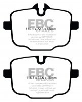 DP42089R EBC Brakes Yellowstuff Тормозные колодки зад BMW 5xx, 6xx, M5, M6, M6 Gran Coupe