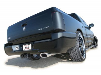 140111 Выпускная система BORLA Настроенный выпуск 2004 Dodge RAM SRT 10 Pick Up Full Size V10; catalytic converter back; stainless steel 2004 DODGE Pick Up Full Size