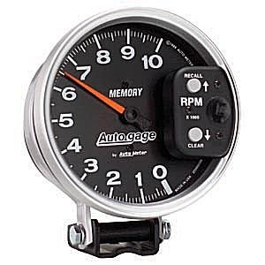 5" тахометр, 10,000 RPM, MEMORY, AUTO GAGE AUTO METER #233902 Tachometer Memory