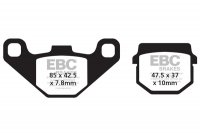 FA083/2R EBC BRAKES Organic тормозные колодки  GILERA Stalker; HONDA MB, MCX; KAWASAKI KSR, KSR1; PIAGGIO NRG; SCARABEO 50, 100; SUZUKI AN