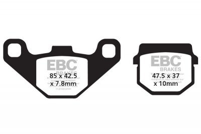 FA083/2R EBC BRAKES Organic тормозные колодки  GILERA Stalker; HONDA MB, MCX; KAWASAKI KSR, KSR1; PIAGGIO NRG; SCARABEO 50, 100; SUZUKI AN 1980-2012 года выпуска