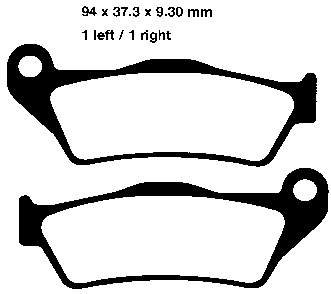 FA245 EBC BRAKES Organic тормозные колодки использовать замену: FA181TT