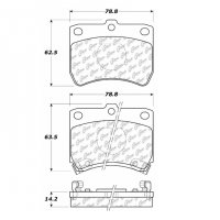 104.04020 Тормозные колодки Posi-Quiet Metallic