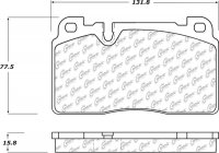 105.16630 Тормозные колодки Posi-Quiet Ceramic AUDI перед