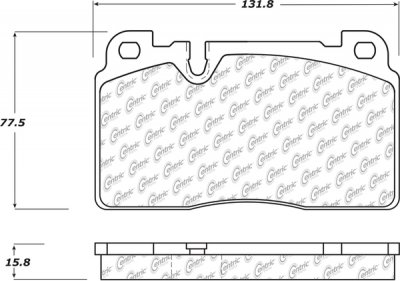 105.16630 Тормозные колодки Posi-Quiet Ceramic AUDI перед 