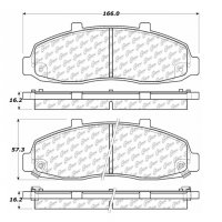 104.06790 Тормозные колодки Posi-Quiet Metallic FORD
