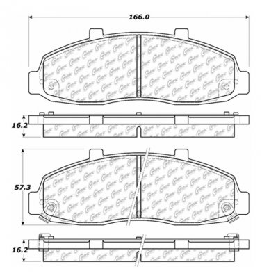 104.06790 Тормозные колодки Posi-Quiet Metallic FORD ; FORD/F100