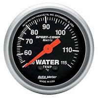 2" датчик температура воды, 50-115`C, MECH AUTO METER #3332-M