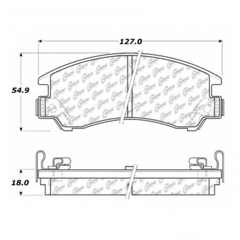 105.03110 Тормозные колодки Posi-Quiet Ceramic SUBARU ; SUBARU/1600