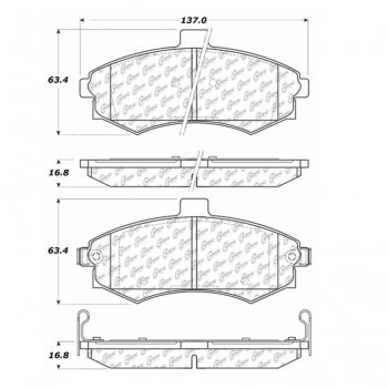 105.09410 Тормозные колодки Posi-Quiet Ceramic HYUNDAI ; HYUNDAI/ELANTRA