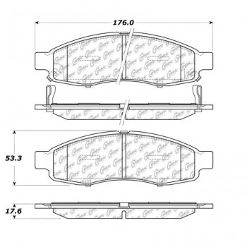 105.11830 Тормозные колодки Posi-Quiet Ceramic INFINITI, NISSAN ; INFINITI/QX4; INFINITI/QX56; NISSAN/ARMADA; NISSAN/TITAN