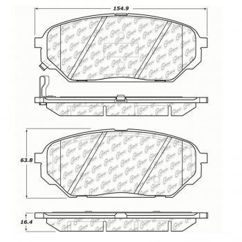 106.13010 Тормозные колодки PosiQuiet Extended Wear HYUNDAI ; HYUNDAI/VERACRUZ
