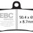 FA380HH EBC BRAKES Double-H™ тормозные колодки  YAMAHA Fazer, FZ, MT, XT, YZ