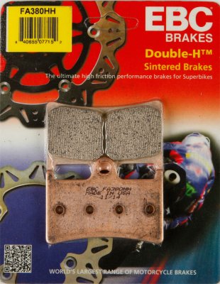 FA380HH EBC BRAKES Double-H™ тормозные колодки  YAMAHA Fazer, FZ, MT, XT, YZ 2004-2012 года выпуска