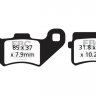 FA416TT EBC BRAKES Organic тормозные колодки  ADLY Interceptor; EXPLORER Ranger; HAMMERHEAD BUGGIES 80, 150; PGO 250, BR, BR-200, Bugrider, Bugxter; QUADZILLA BR, RL, RV, XL, XRV