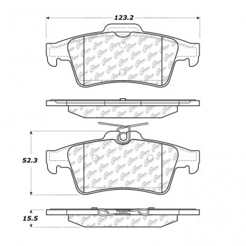 309.10950 StopTech Тормозные колодки Performance Ford, Jaguar, Mazda, Peugeot Задние