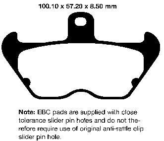FA246 EBC BRAKES Organic тормозные колодки использовать замену: FA407