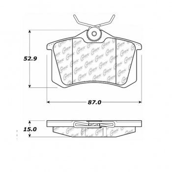 106.03400 Тормозные колодки PosiQuiet Extended Wear AUDI ; AUDI/A4